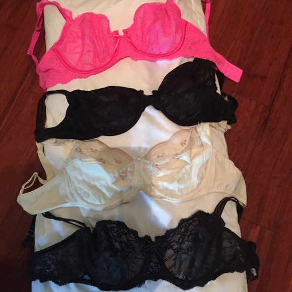 $50 for all 4 bras! 34D Bras. Chantelle, VS, GM