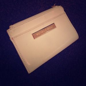 White Victoria secret coin purse