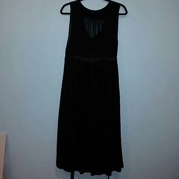 Brown silk dress
