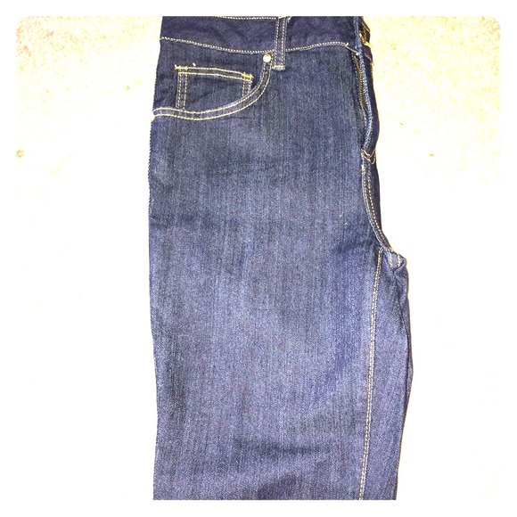 NWOT Baby Phat Skinny Jeans. Dark Denim. Size 14