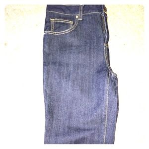 NWOT Baby Phat Skinny Jeans. Dark Denim. Size 14