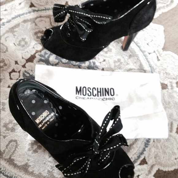 MOSCHINO black booties - Picture 3 of 4