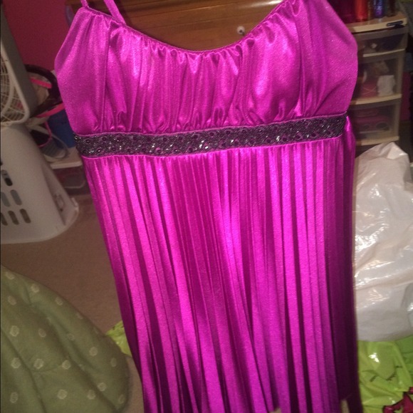Cute purple dress.