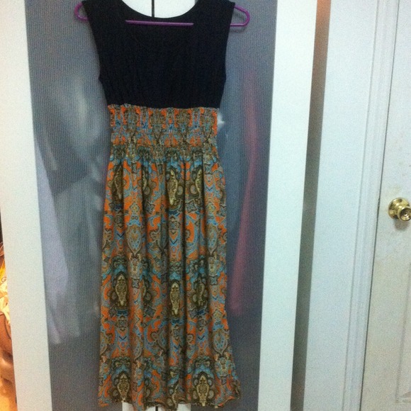 Pattern maxi dress
