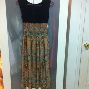 Pattern maxi dress