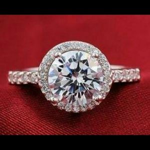 Hearts and Arrows 2.5ct cz ring