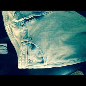 Cuffed light blue Hudson jeans