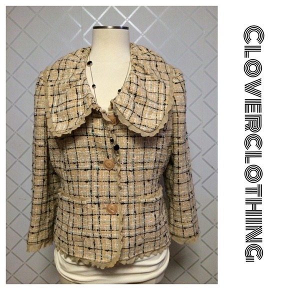 Ellen Tracy silk trim blazer 🌸🌸