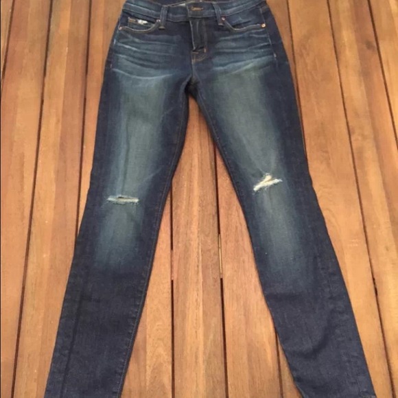 J Brand 835 Mid Rise Distressed Capri Skinny Jeans - Picture 4 of 4