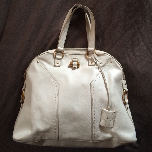 Yves Saint Laurent Handbags - YSL Large Muse Bag in Cream