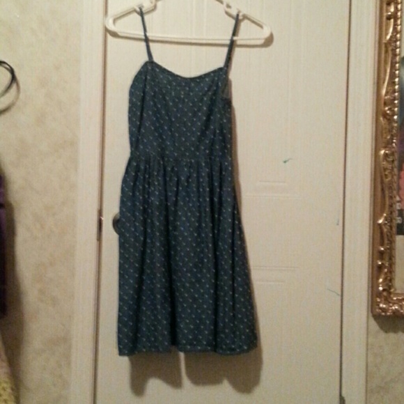 SO Printed Chambray Dress NWT - Picture 1 of 1