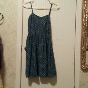 SO Printed Chambray Dress NWT