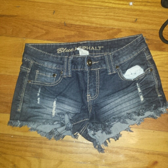 Size 7 blue asphalt shorts