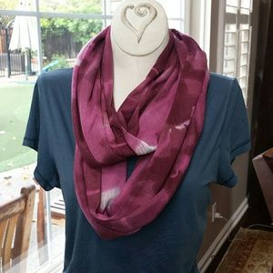 Pink infinity scarf