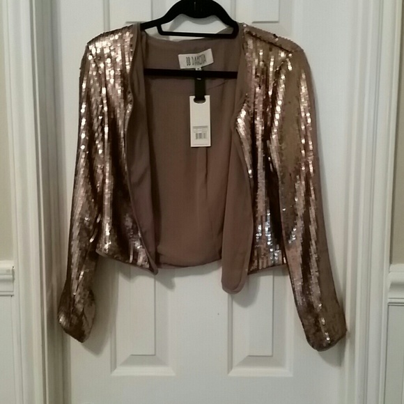 Brand New Gold/Brown Sequin Jacket