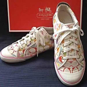 Coach Barrett Rainbow Print Sneakers