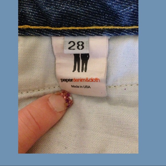 Paper denim & cloth boot leg jeans 28 light wash - Picture 3 of 4