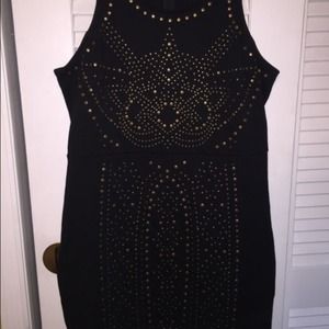 Black and gold dress perfect for church