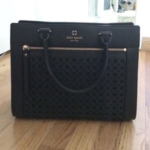Kate Spade Perri Lane Bubbles Black Handbag