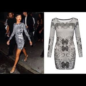 NWT Stylish Design Party Dress Black & White