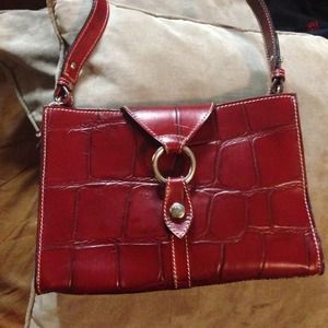 Dooney & Bourke red croc bag