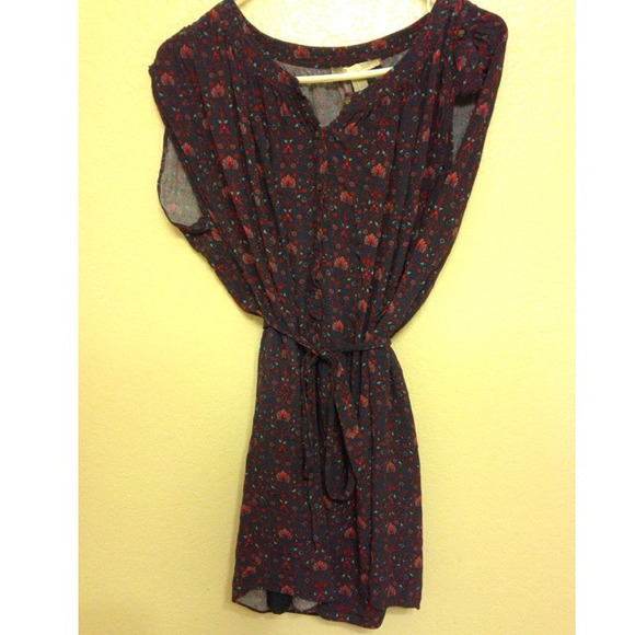Purple button up dress from F21