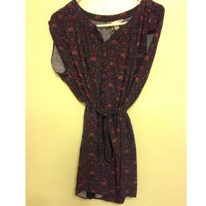 Purple button up dress from F21