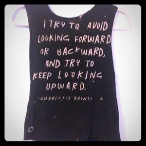 💜Black inspirational rib shirt💜