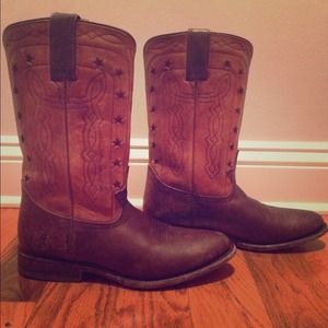 Dark brown Wyatt Americana Women's Frye Boot