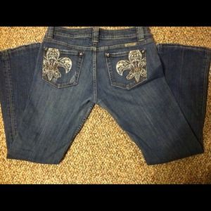 Miss me jeans fleur de lis 31