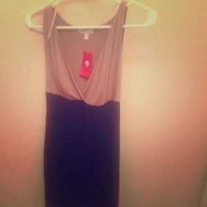 Classy brown and black dress