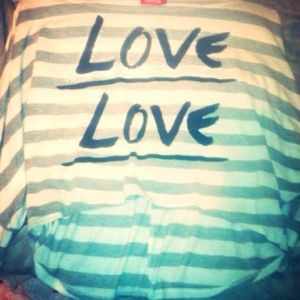 A long sleeve love shirt