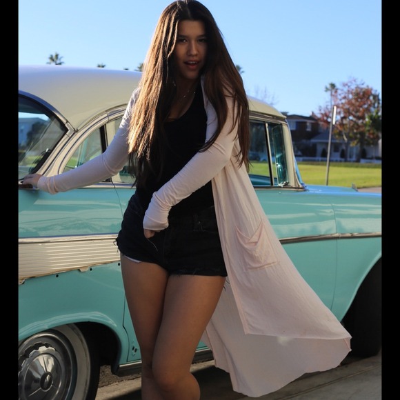 Pink Joah Brown Cardigan