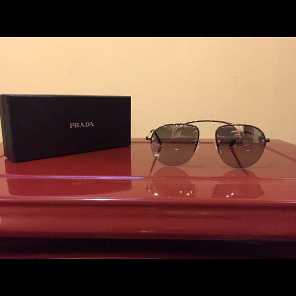 Silver Prada Sunglasses