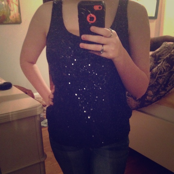 Calvin Klein sequin tank top
