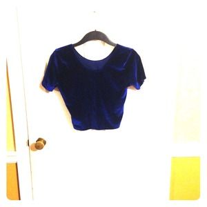 Velvet crop top