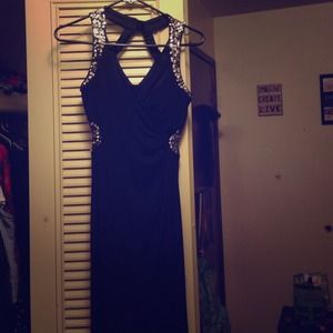 Long black formal dress