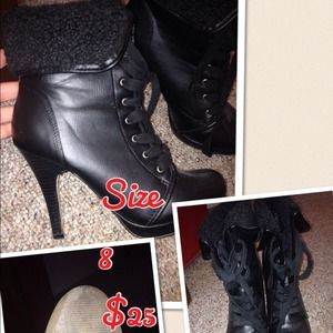 Black boot heels ❤️sold❤️