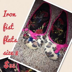 Leopard flats with jewels