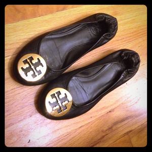 Black original Tory Burch flats