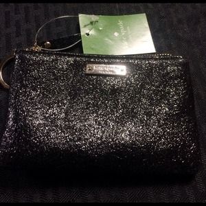 NWT Kate Spade Black Coin Purse PWRU3122