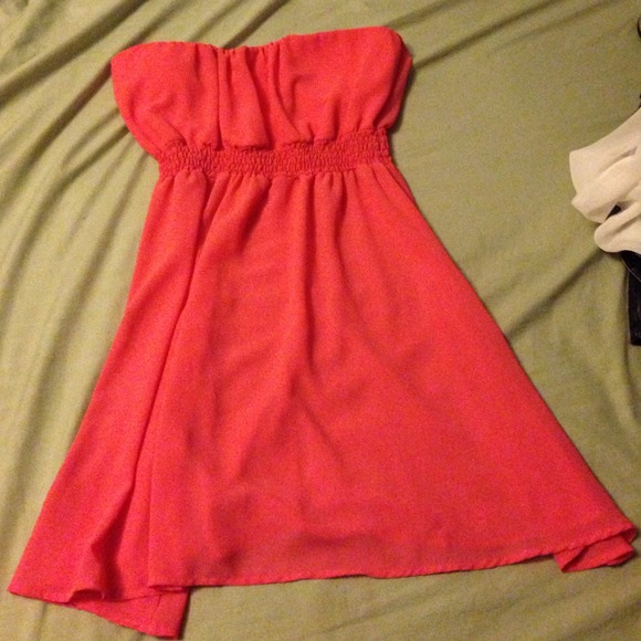 Pink mini dress