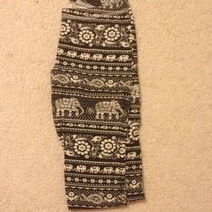 Elephant print leggings