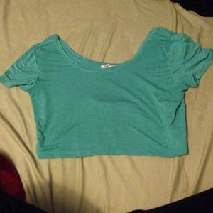 Turquoise crop top
