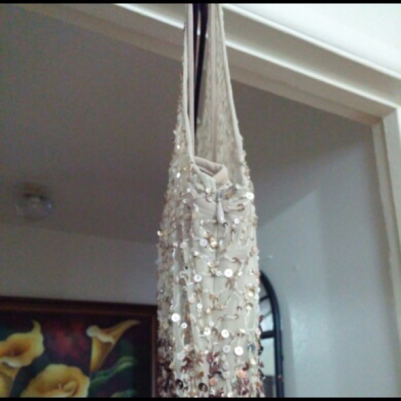 New Adrianna Pappell Gold sequin cocktail dress - Picture 2 of 6