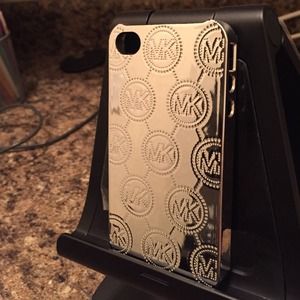 Michael Kors silver logo Case
