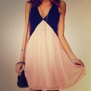 Deep V Neck Dress
