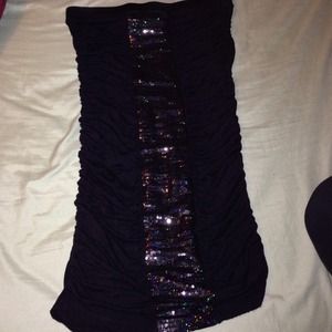 Black tube dress