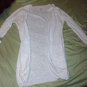 White cardigan