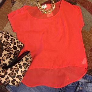 💥sale💥Orange short sleeve top